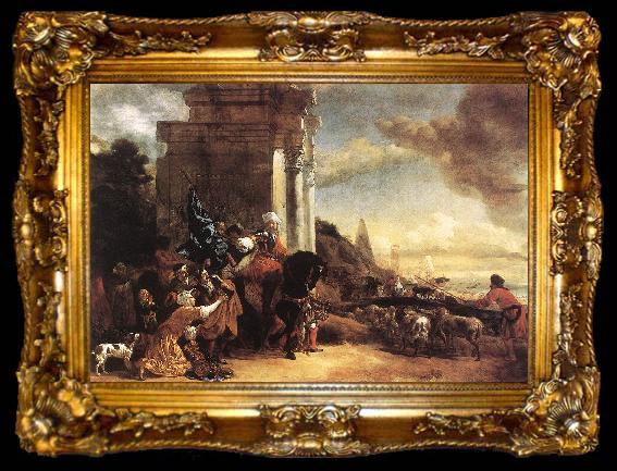 framed  POELENBURGH, Cornelis van Departure of an Oriental Entourage f, ta009-2